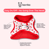 Essential Step-In Harness Walk Set - Strawberries & Cream (3-Piece)