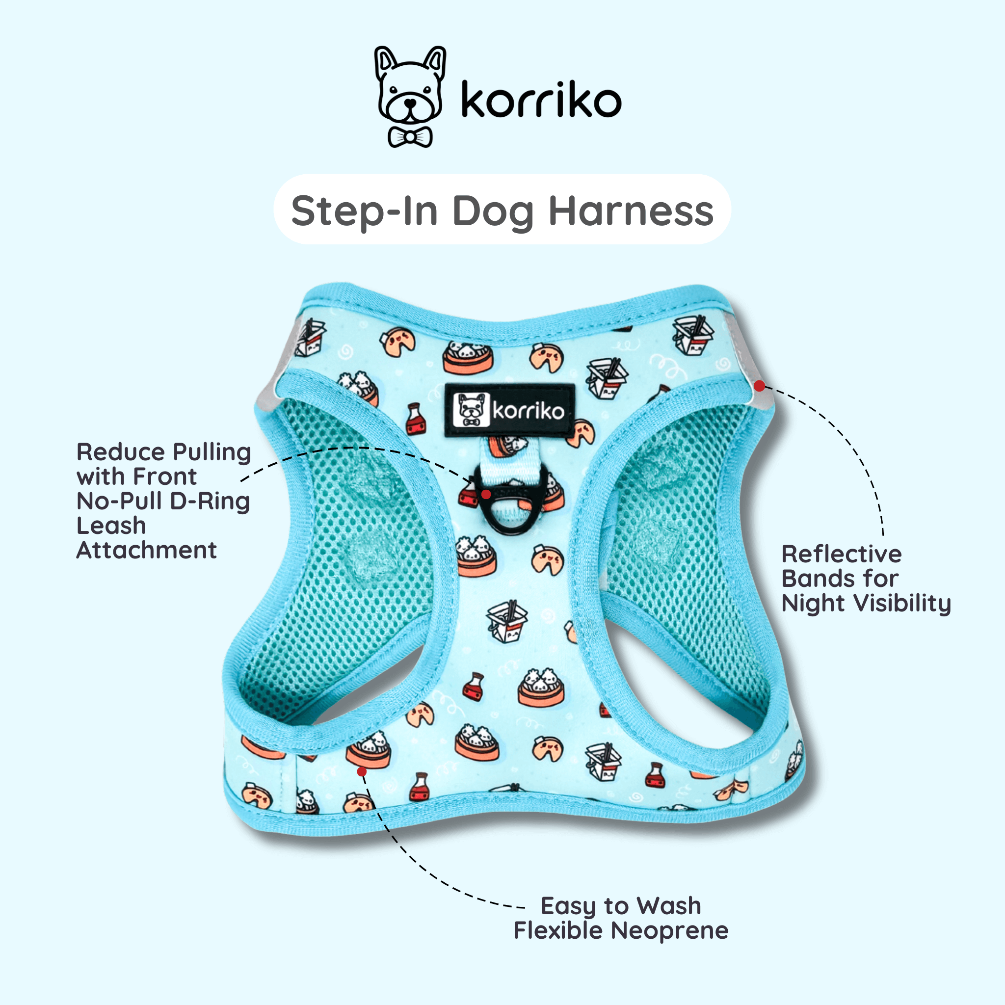 Ultimate Step-In Harness Bundle Set - Adorabao (3-Piece)