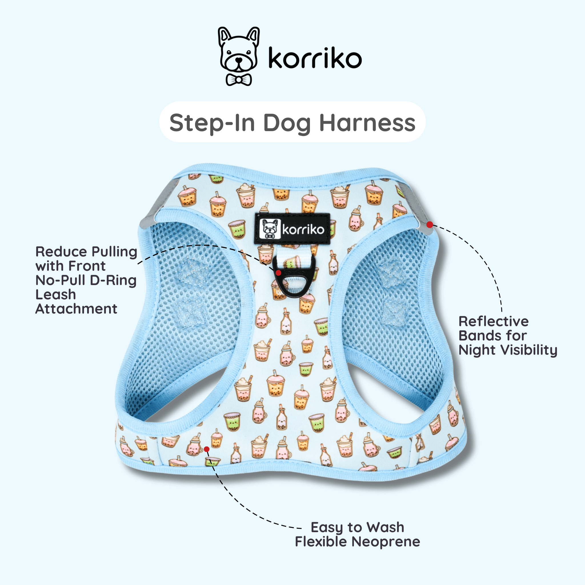 Essential Step-In Harness Walk Set - Boba (3-Piece)