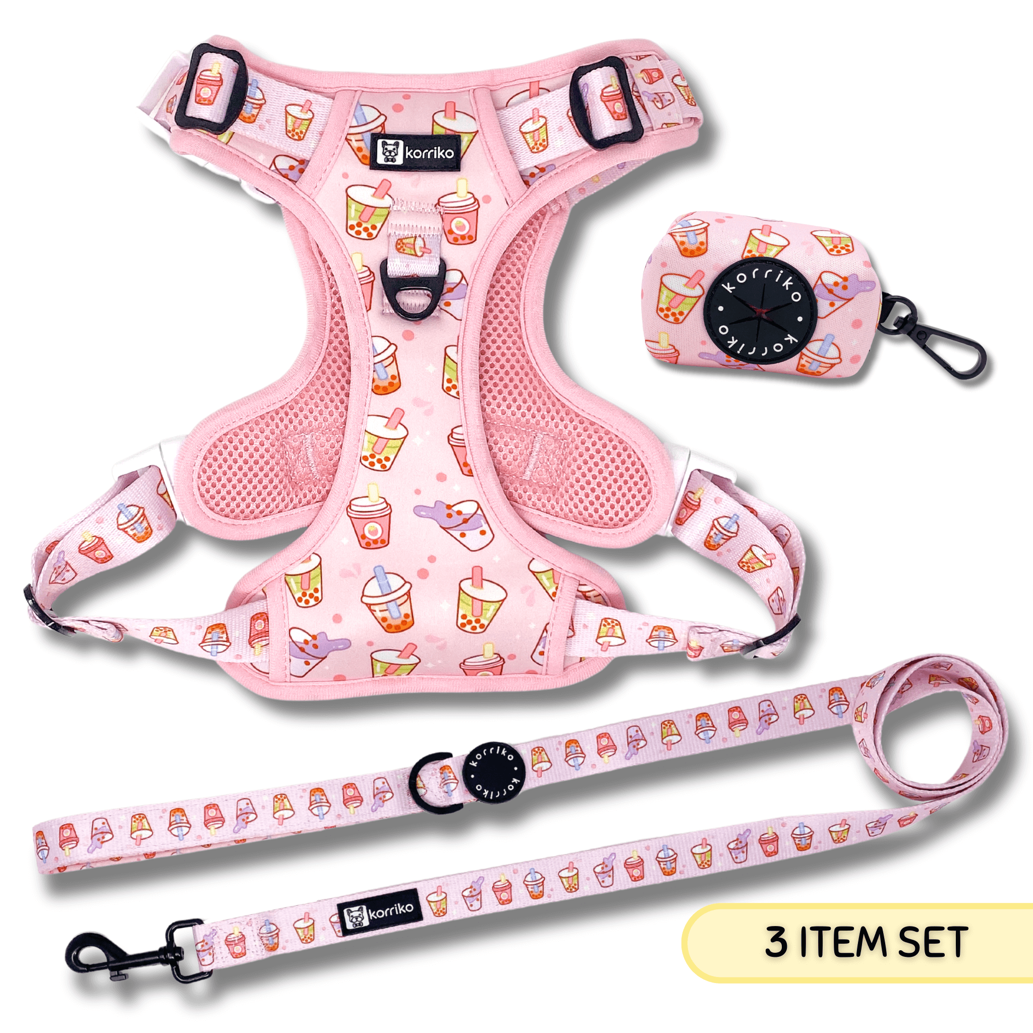 Essential Exploration No-Pull Harness Walk Set - Taro Milk Tea (3-Piece)