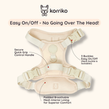 Exploration No-Pull (Step-In) Dog Harness -  Peaches & Cream (Final Sale)