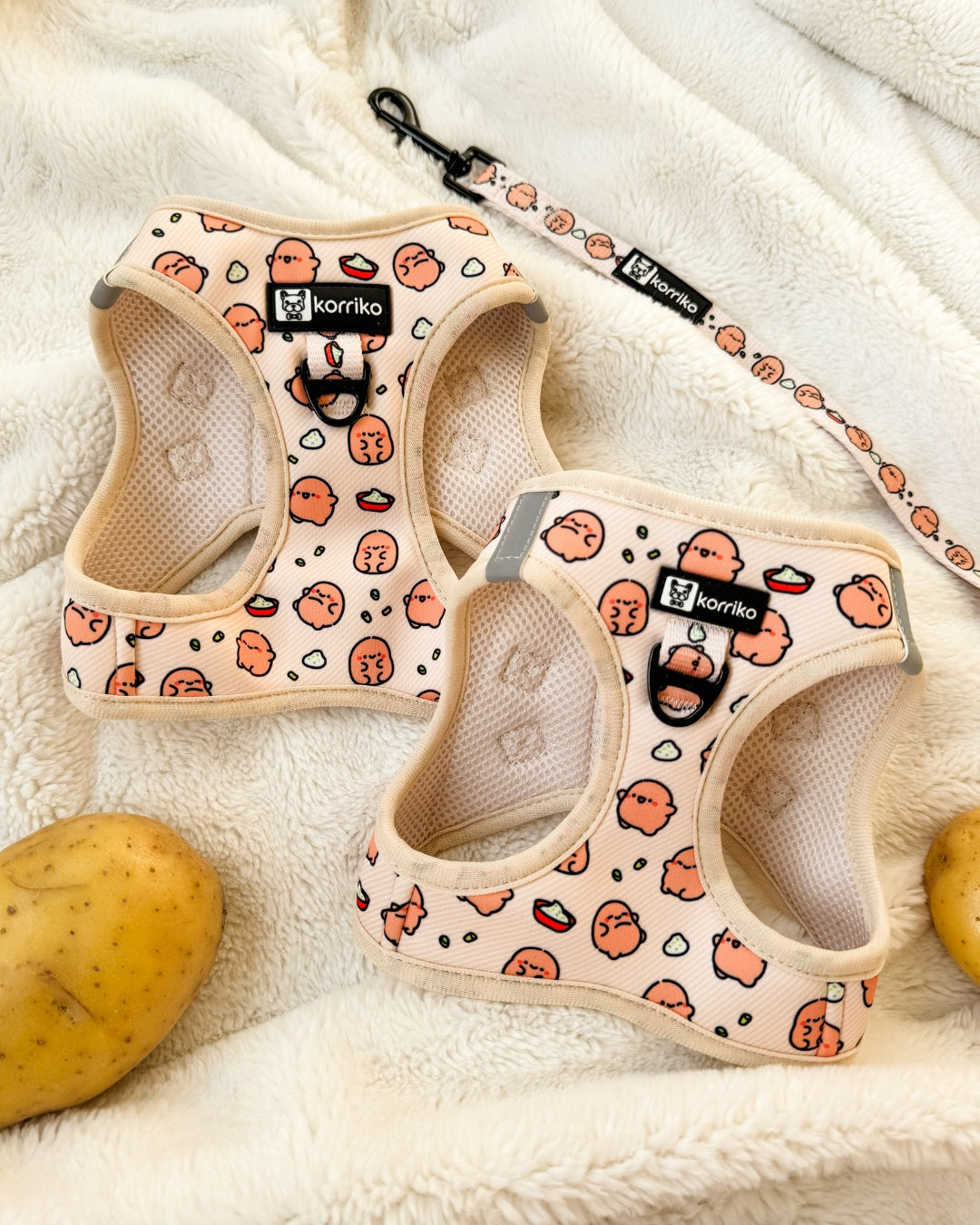 Essential Step-In Harness Walk Set - Potato (3-Piece)