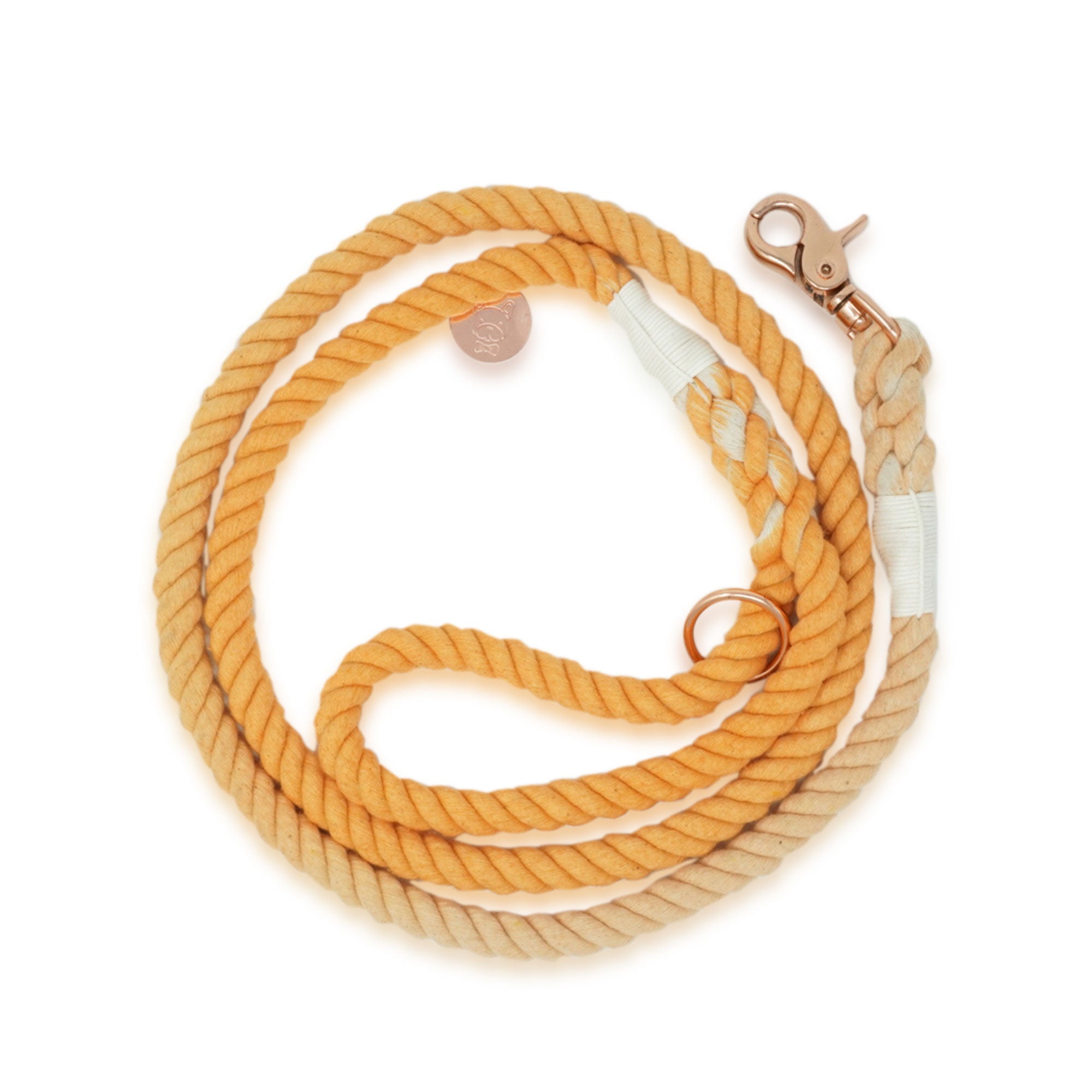 Cotton Rope Leash - Orange Creamsicle