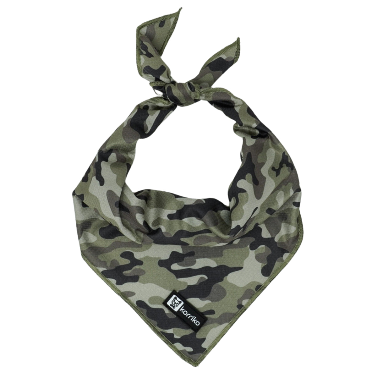 Cooling Dog Bandana - Green Camo