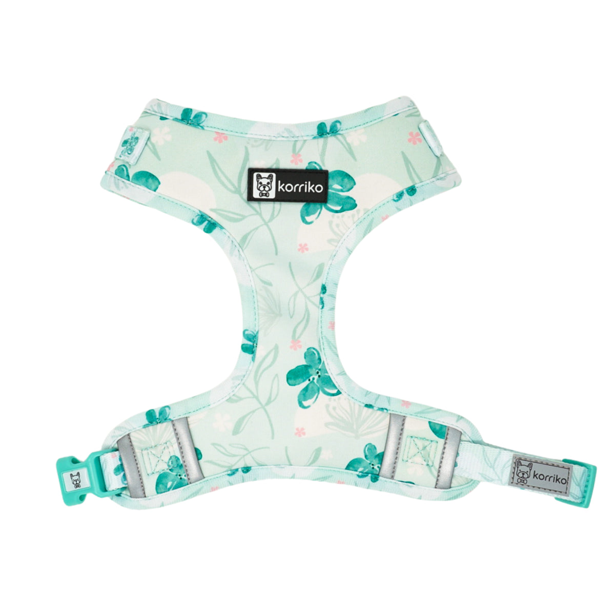 Adjustable Dog Harness - Mint Sakura (Final Sale)