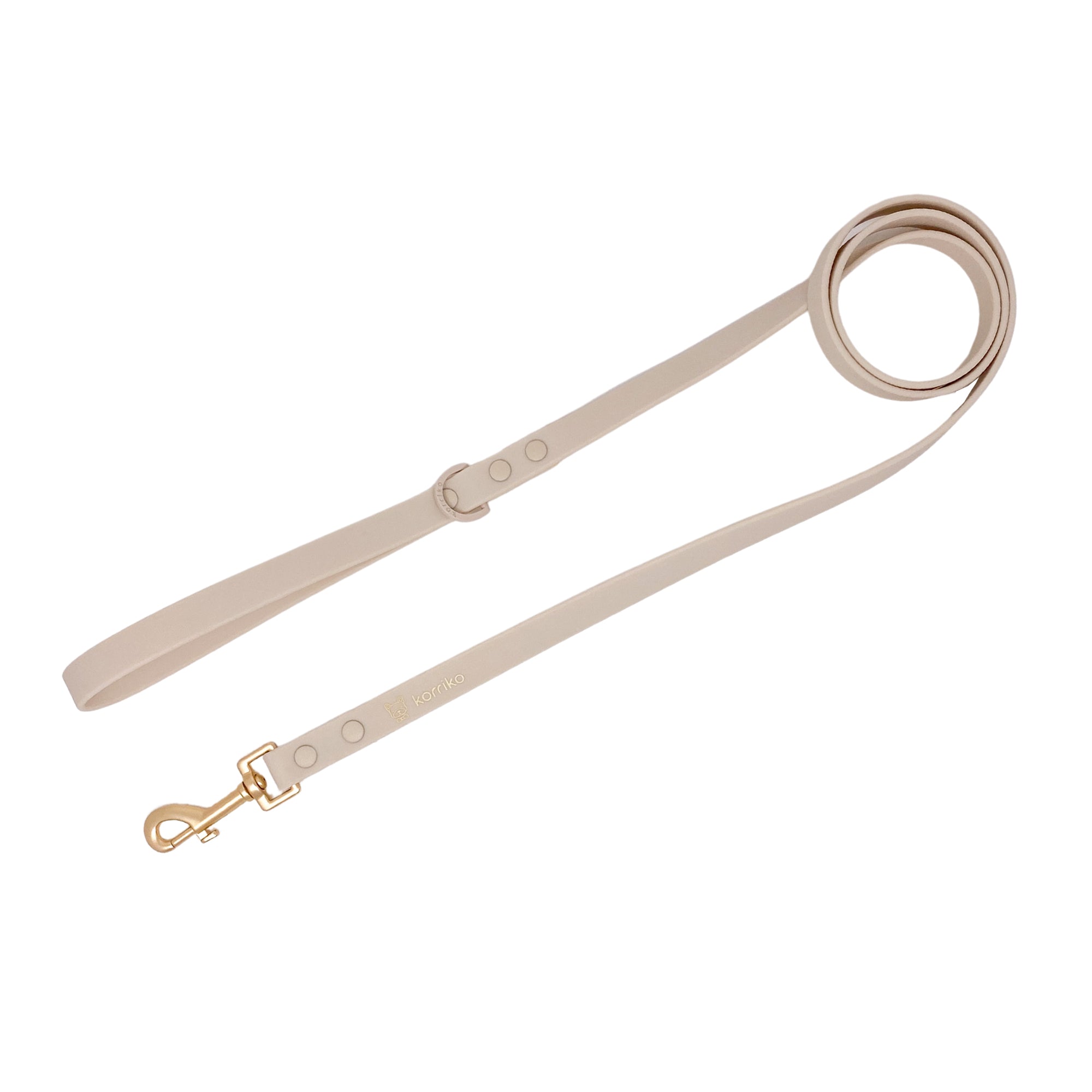 Waterproof PVC Dog Leash - Almond Nude (Preorder - Late June)