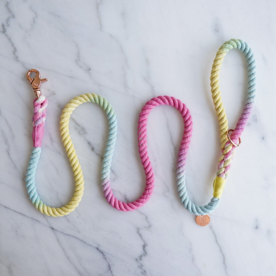 Cotton Rope Leash - Confetti